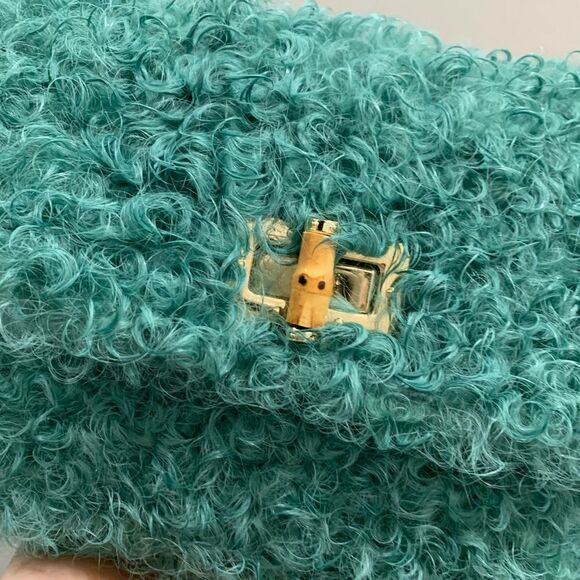 Handmade Genuine Curly Shearling Turn-lock Clutch/Shoulder Bag/Crossbody - Picture 14 of 14